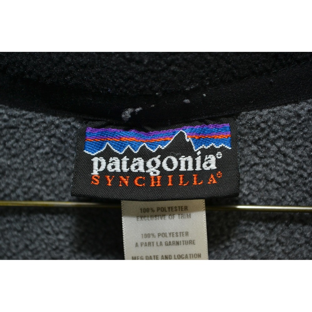 Patagonia Synchilla Fleece Pullover Mens Extra Large Gray 1/2 Zip‎ - USA Vintage - Picture 8 of 16